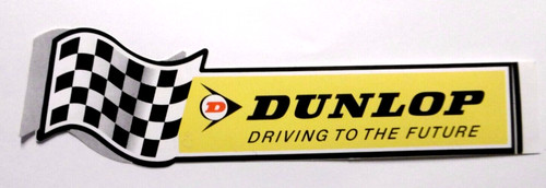Werbe aufkleber dunlop reifen - werbe-aufkleber,