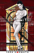 Black daliha Dita 042_ Kunstdruck art von SARA HORWATH *certifiziert, signiert 