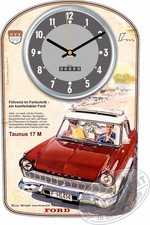 Oldtimer Wanduhr Motiv Ford