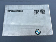 BMW 2500 2800 3.0S 3.0SI E3 Betriebsanleitung gebraucht