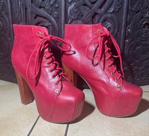 Damen plateau high heels boots - high,