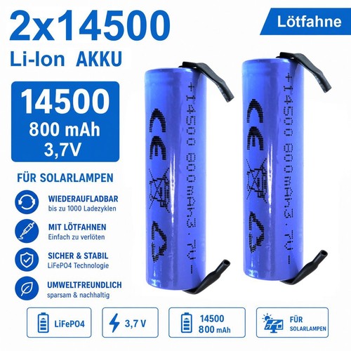 Icr 14500 v 800 mah - icr,