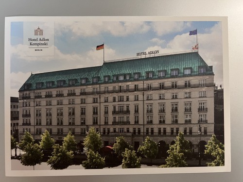 Postkarte hotel adlon berlin - hotel,