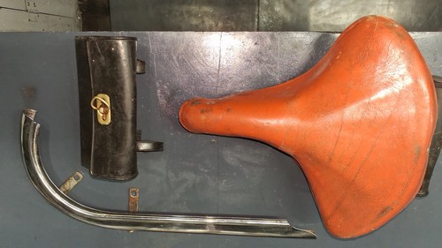 Ddr fahrradsattel leder - leder, +