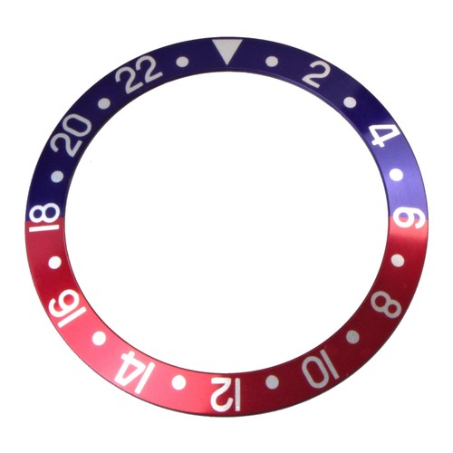 Lünetten inlay blau rot - lünetten-inlay, blau/rot
