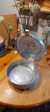 Brotkasten Brotdose Aluminium ANTIK um 1900 Vintage
