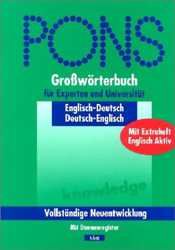 Pons grosswörterbuch - pons,