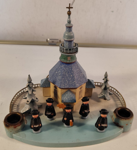 Kerzenhalter seiffener kirche - kerzenhalter,