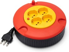 Haushaltswickler 4-fach Kabel VELAMP DOMREEL H05VV-F3G1,0MM², 5M,CE