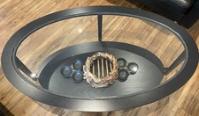 couchtisch oval glas