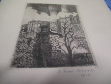 Original - Radierung von Bettina Feistel - Rohmeder , 1918 , signiert , selten A