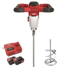 Flex Akku-Rührwerk MXE 18.0-EC Set + WR2 120 +  2x5,0 Ah Akku+Ladegerät, 495.972