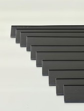 Scannerschienen/Etikettenhalter/Preisschiene Anthrazit, selbstklebend Höhe 42mm 