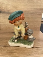 Goebel  Figur Charlot Byj  Golfer, Terrier, Caddy Byj83