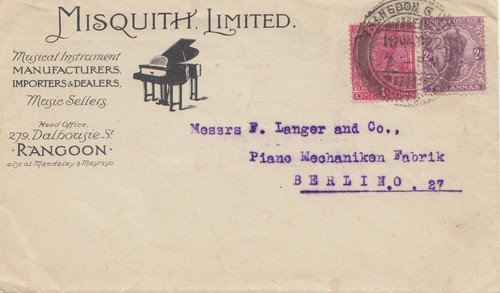 India 1922 rangoon berlin - to,