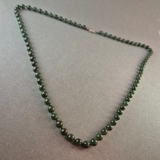 Vintage Nephrit-Jade-Halskette