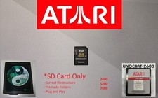 Atari 2600 5200 7800 Jaguar Lynx Harmony Unocart Rom + SD Karte + Ordnerstruktur