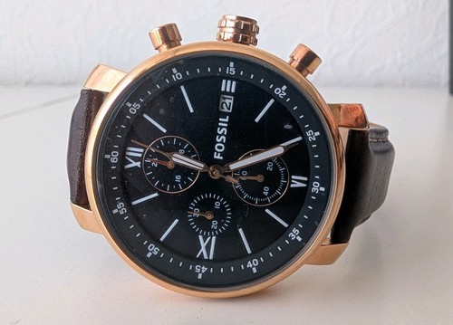 Fossil bq1704 gold chronograph - fossil,