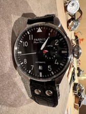 Parnis Uhr, Große Fliegeruhr,  Power Reserve Sehr selten