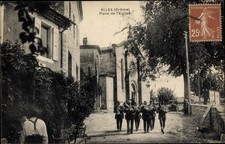 Ak Allex Drôme, Place de l'Eglise - 3371676