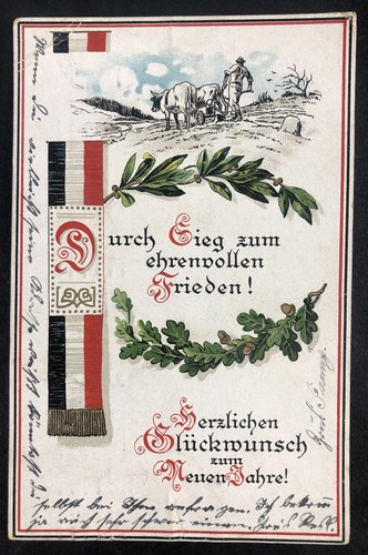 Patriotische neujahrskarte - ak,