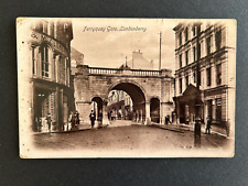 Ferryquay Gate Derry Londonderry Vintage Postkarte 1914 Watt's Tyrconnell Whiskey