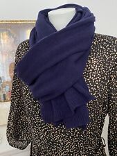 Cashmere made in italy  Big Schal Scarf Mightblue Blau  Intense mit Kaschmir Neu