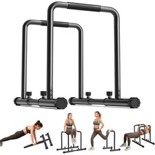 Dip Barren Station Calisthenics Equipment mit Kippschutzstange Einstellbar DE