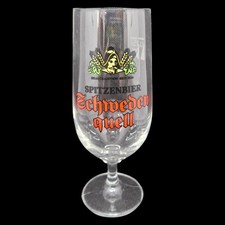 Schwedenquell Spitzenbier Bierglas Brauerei Krostitz VEB DDR altes Glas 1834