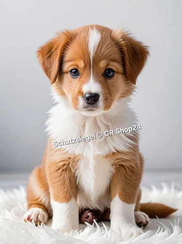 Hundewelpe posterdruck 70 - posterdruck, 50