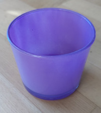 Übertopf o. Windlicht Glas lila