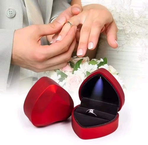Led ringbox herz ringschachtel - ringbox,