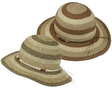 Großer Damenhut in 2 Farben! Sommerhut Strohhut