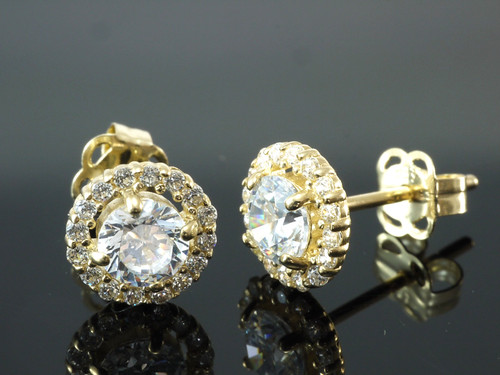 333 gold ohrstecker - gold, rundes