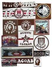 Ultra Sankt Pauli USP Südkurve Aufkleber aus Sammlungsauflösung 14 stk !