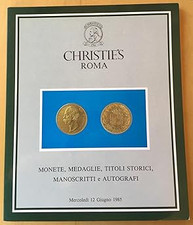CHRISIE'S ROMA Münzen, Medaillen, historische Titel, Manuskripte und Autogramme