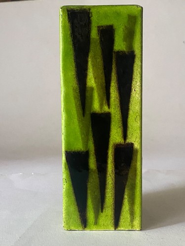 Emaille metall vase - metall,