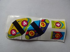 Von Ferrero / Aufkleber auf Folie / K96 n.031 - Autoscooter Nr.2 und Nr.4