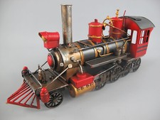 Lokomotive Eisenbahn Antik Stil Blech Modell Retro Oldtimer L.42cm Deko Modell