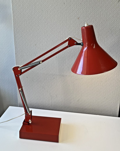Architektenlampe mit fuß rot - mit,