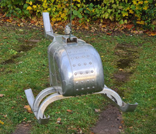 Aluminium Hubschrauber Modell – Flugzeugbau – ca. 65 cm Flugmodell Helikopter