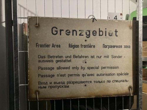 Grenzgebiet schild original - grenzgebiet,