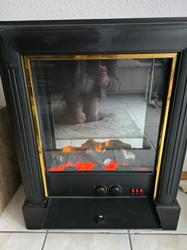 Elektro kaminofen schwarz mit - schwarz,