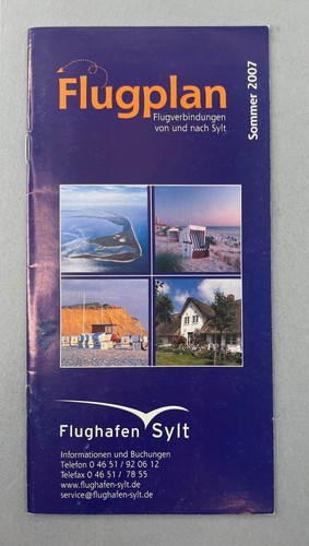 Flughafen sylt fahrplan sommer - sylt,