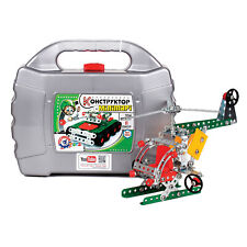 Metallbaukasten "Militär" 8in1 Konstruktionsset Panzer Flugzeug Hubschrauber 