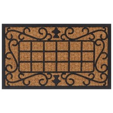 Fußmatte Rechteckig 45x75 Cm Gummi Und Kokosfaser Abtreter Fuß Schuh