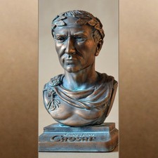 Julius Caesar Skulptur 20cm=7,88inch gypsum-bronze  