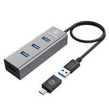 USB HUB 4 port usb 3.0 Verteiler Adapter super speed für PC, TV und Laptop