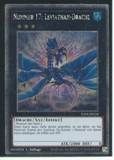 YU GI OH NUMMER 17 LEVIATHAN DRACHE  RA04-DE154 PLATINUM SECRET RARE