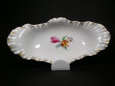 KPM BERLIN PORZELLAN*SCHALE*ANBIETSCHALE*BLUMEN DEKOR*GOLD*VINTAGE*